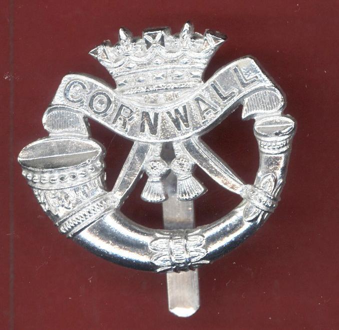 Duke of Cornwall's Light Infantry staybright cap badge