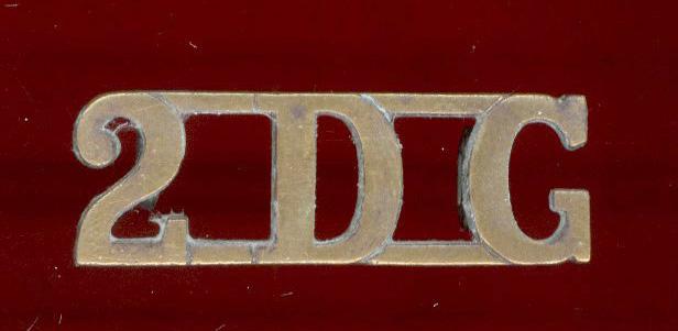 2 D G 2nd Dragoon Guards Queen's Bays WW1 shoulder title