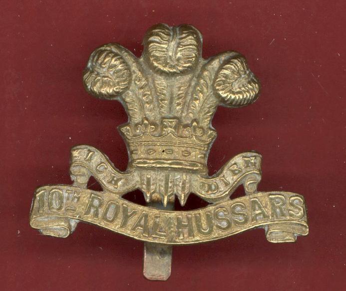 10th Royal Hussars Indian made OR's cap badge
