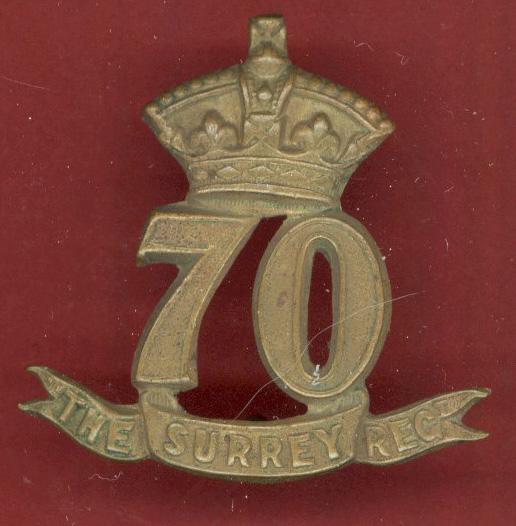 70th The Surrey Regiment of Foot Victorian OR's glengarry badge