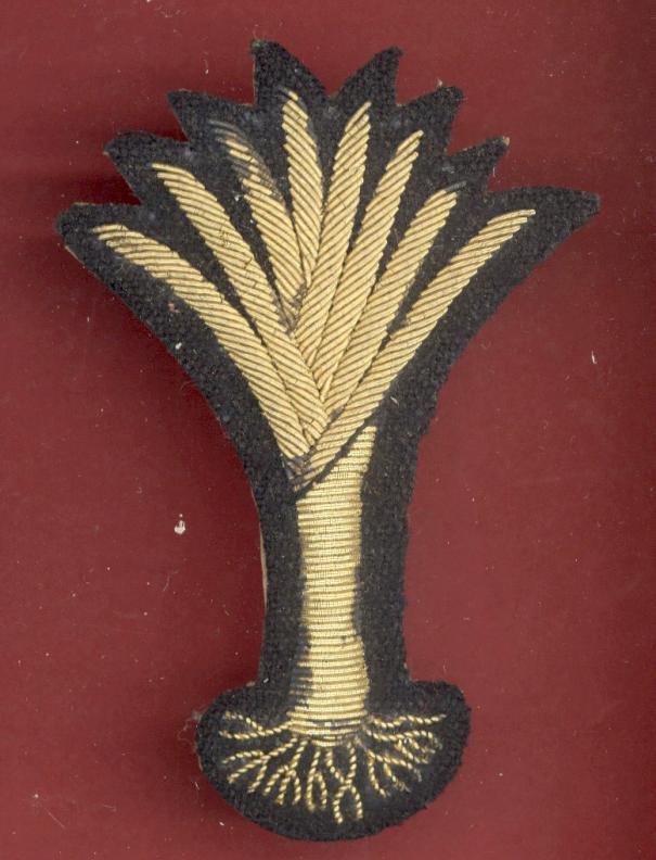 Welsh Guards Officer's embroidered cap badge
