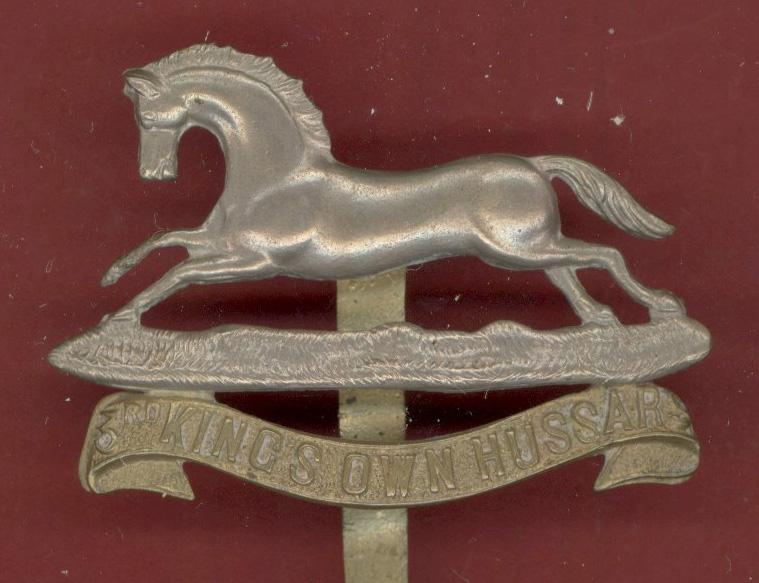 3rd King's Own Hussars WW1 OR's cap badge