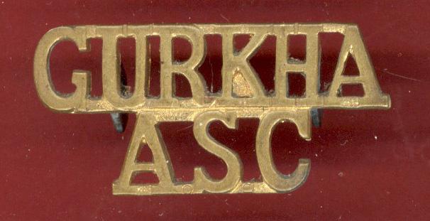 GURKHA / ASC Gurkha Army Service Corps shoulder title