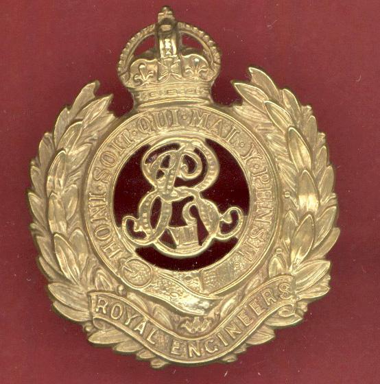 Royal Engineers EDVII OR's cap badge