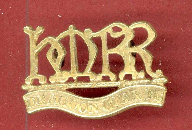 Boer War H.M.R.R. / DRAGOON GUARDS Officer's collar / shoulder title