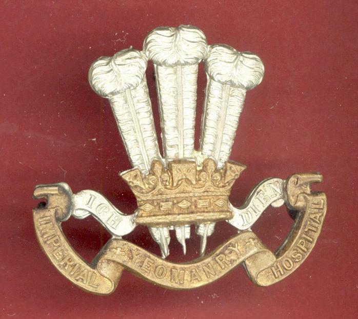 Imperial Yeomanry Hospital Boer War slouch hat badge.