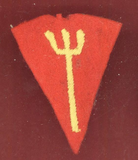 Royal Marine Division WW2 cloth formation sign