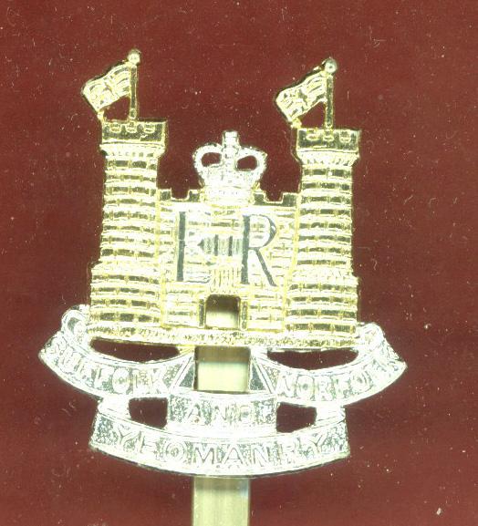 Suffolk & Norfolk Yeomanry staybright cap badge