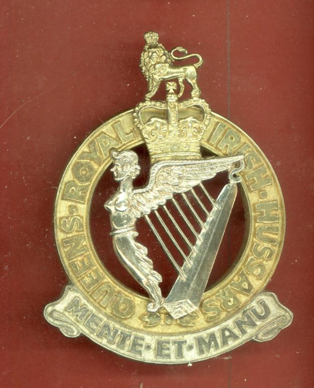 Queen's Royal Irish Hussars Officer's cross belt plate