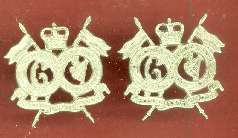 16th / 5th The Queen's Lancers OR's collar badges