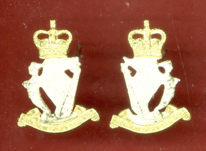 Royal Irish Rangers Officer's collar badges