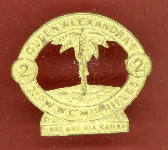 New Zealand 2nd Queen Alexandra's (Wellington West Coast) Mounted Rifles cap badge