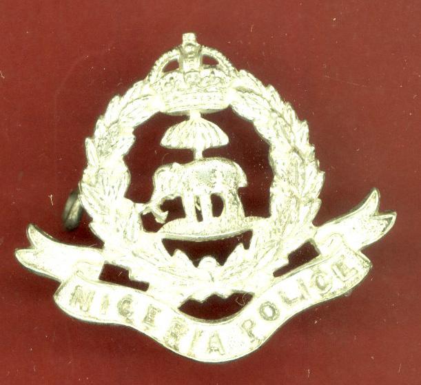 British Colonial Nigeria Police Officer's cap badge