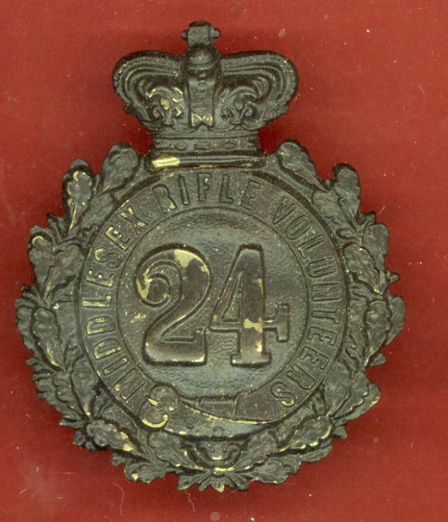 24th (Post Office) Middlesex Rifle Volunteers Victorian OR's glengarry badge