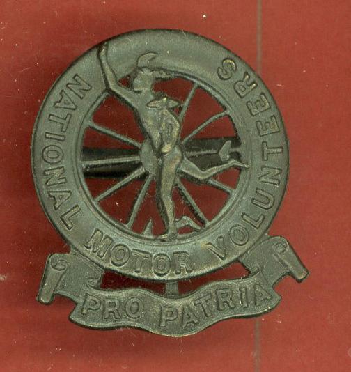 National  Motor Volunteers WW1 Officer's OSD cap badge