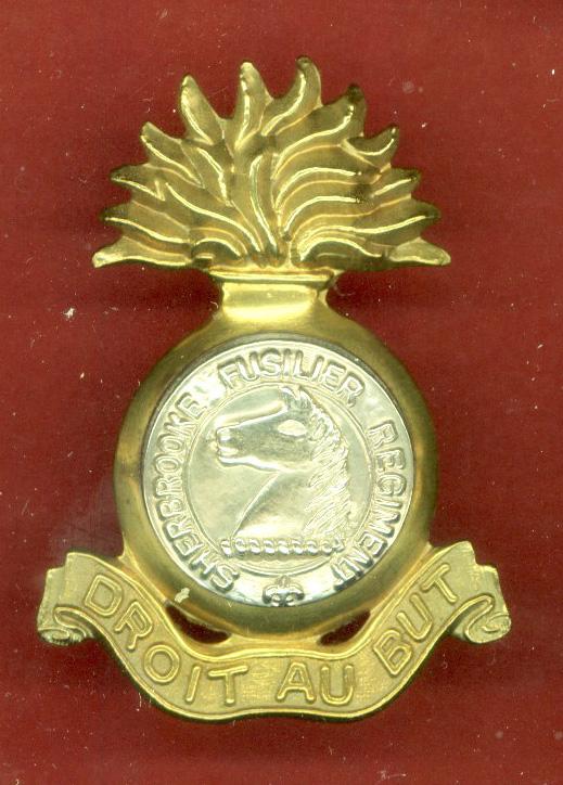 Canadian The Sherbrooke Fusiliers   WW2 cap badge