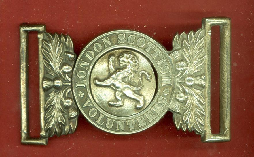 London Scottish Volunteers Victorian waist belt clasp