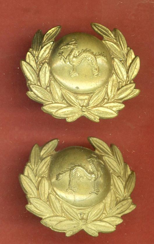 The Border Regiment Victorian OR's collar badges