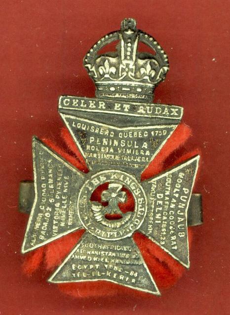 WW1 King's Royal Rifle Corps Officer's cap badge.