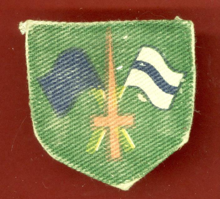 Royal Signals Training Brigade WW2 cloth formation sign