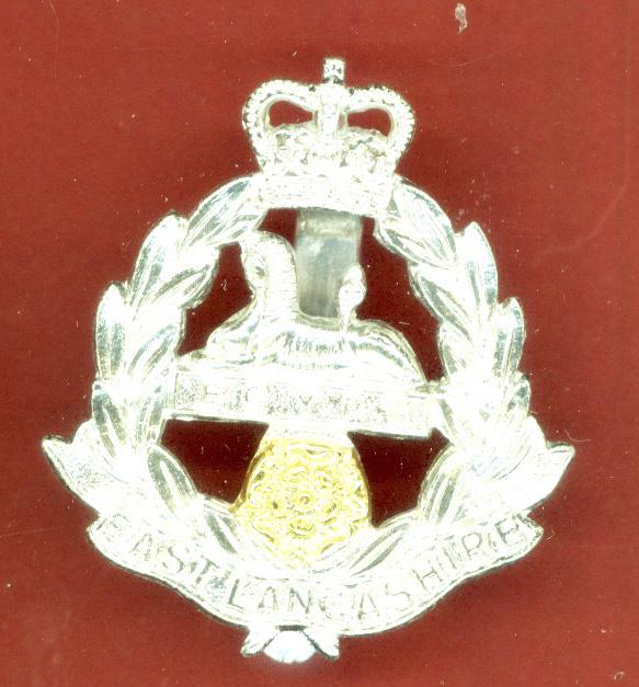 The East Lancashire Regiment staybright cap badge