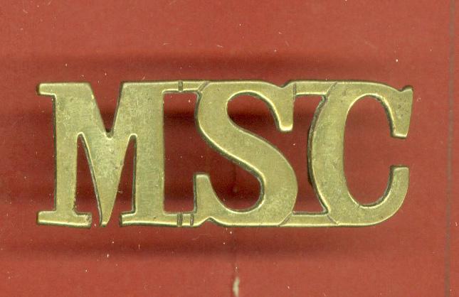 M.S.C. Medical Staff Corps Victorian shoulder title