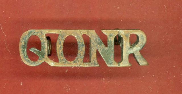 Q.O.N.R. Queen's Own Nigeria Regiment shoulder title