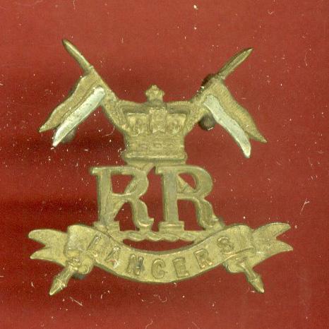 Boer War H.M.R.R. Lancers Victorian cap badge