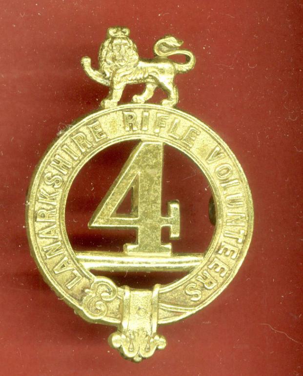 Scottish 4th Lanarkshire Rifle Volunteers Victorian glengarry badge