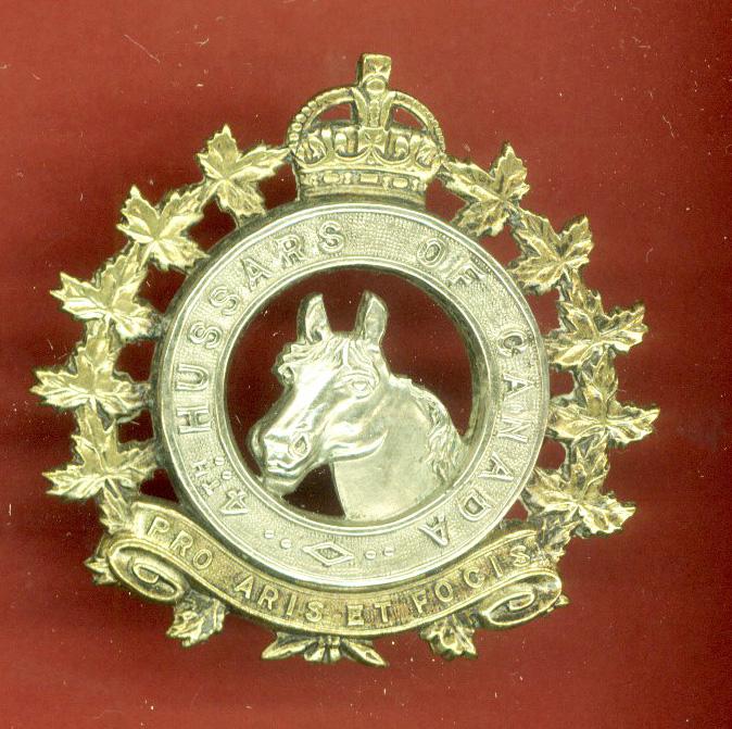 Canadian 4th Hussars of Canada WW2 cap badge