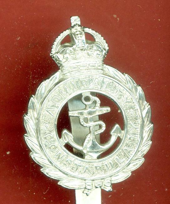 Admiralty Constabulary King's crown cap badge