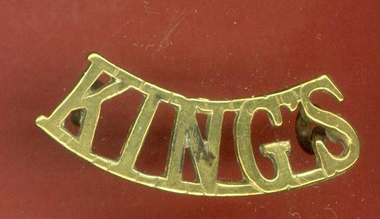 KING'S King's Liverpool Regiment shoulder title