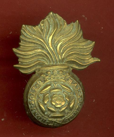 Royal Fusiliers City of London Regt Victorian field service cap badge