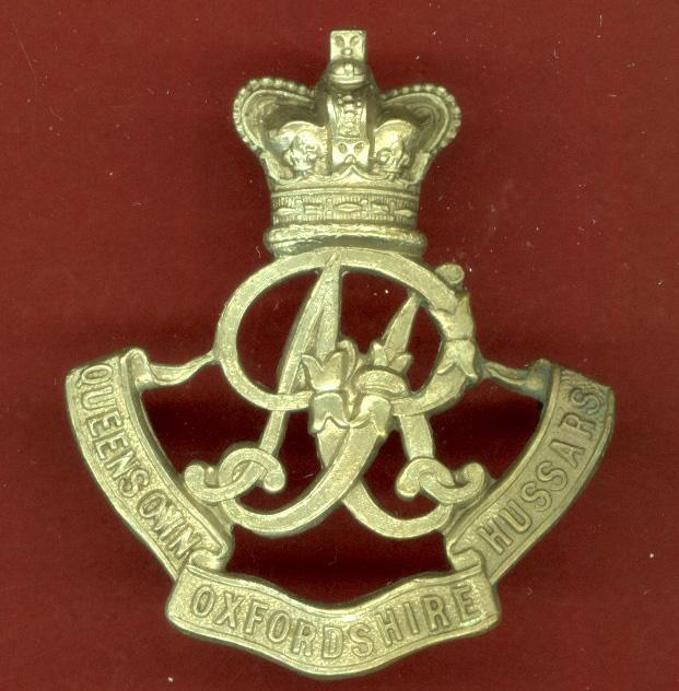 Queen's Own Oxfordshire Hussars OR's cap badge