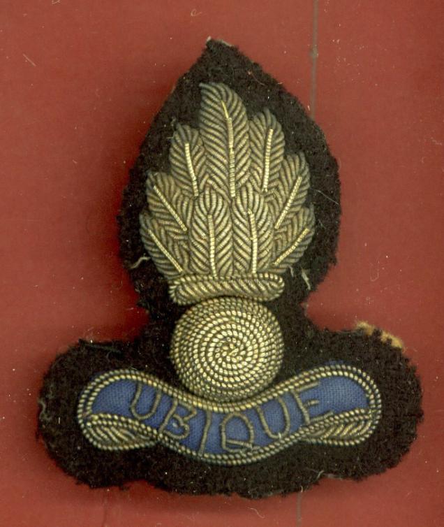 Royal Engineers Officer's bullion beret badge