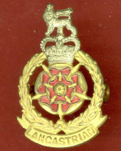 Lancastrian Brigade Officer's cap badge