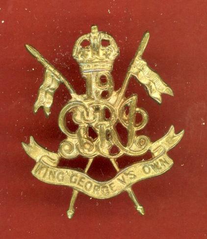 Indian Army 19th King George V Own Lancers head-dress badge