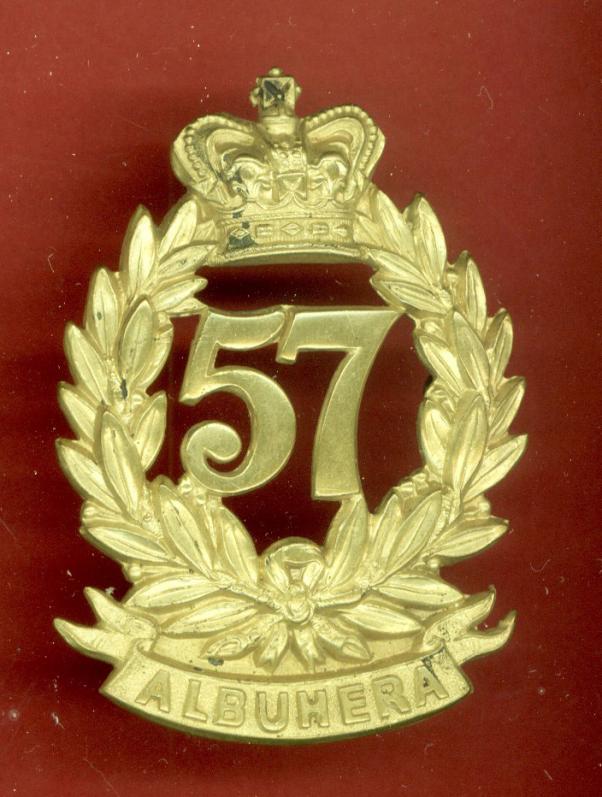 57th (West Middlesex) Regiment of Foot Victorian OR's glengarry  badge.