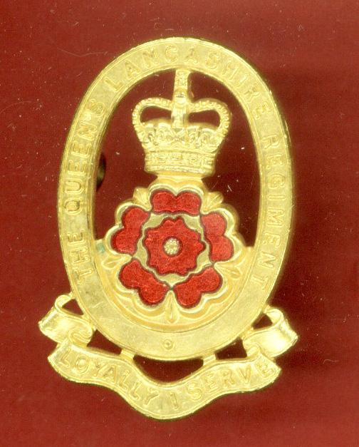 The Queen's Lancashire Regiment Officer's cap badge