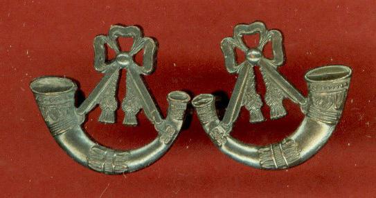 The Light Infantry Officer's OSD collar badges