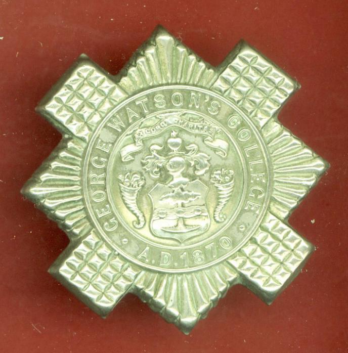 Scottish George Watson's College Edinburgh OTC glengarry badge