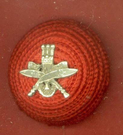 1st King George's Own Gurkha Rifles Officer's corded boss badge