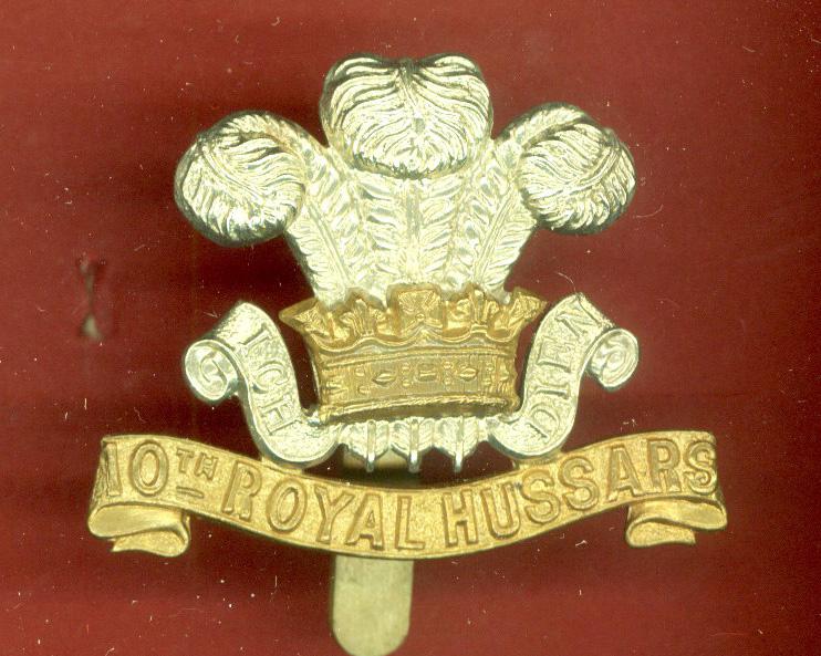 10th Royal Hussars OR's cap badge