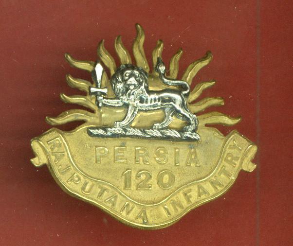 Indian Army. 120th Rajputana Infantry WW1 Officer’s cap badge