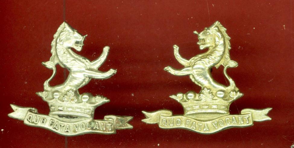 7th Princess Royal Dragoon Guards Victorian OR's collar badges