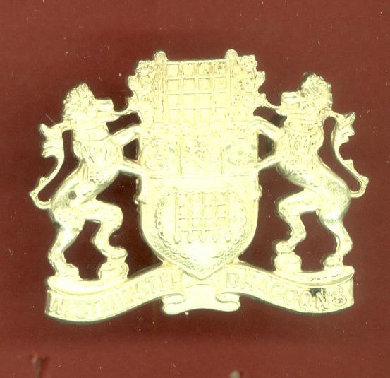 Westminster Dragoons Officer's cap badge