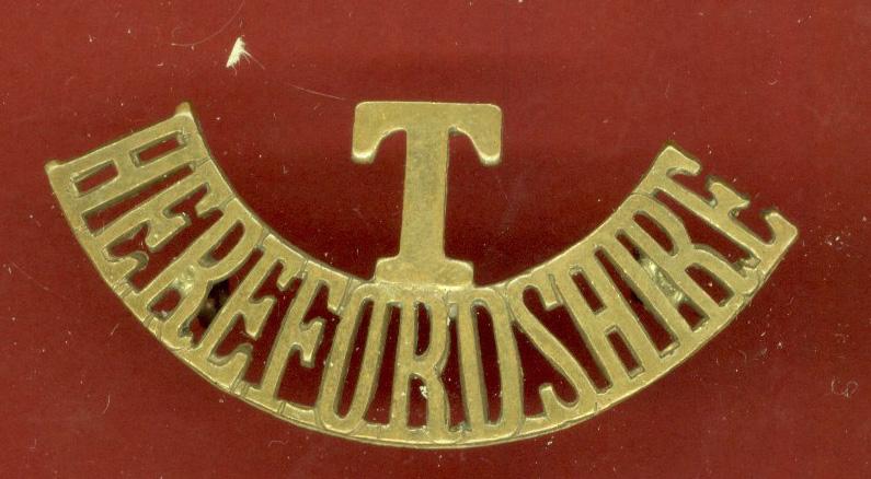 T / HEREFORDSHIRE shoulder title