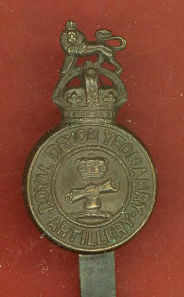 Royal Devon Yeomanry (Artillery) bronze cap badge