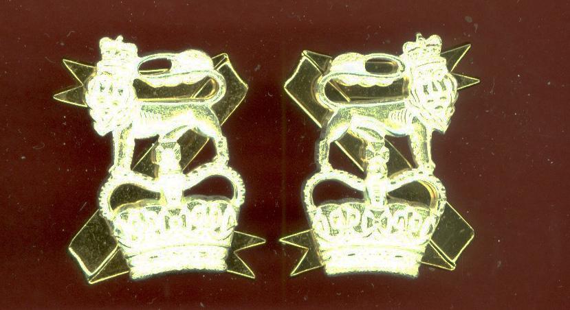 The Light Dragoons Officers dress collar badges