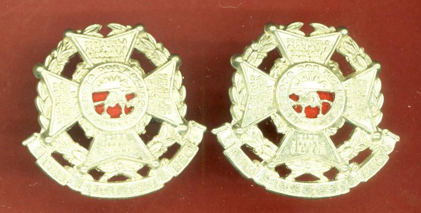 The Border Regt OR's collar badges